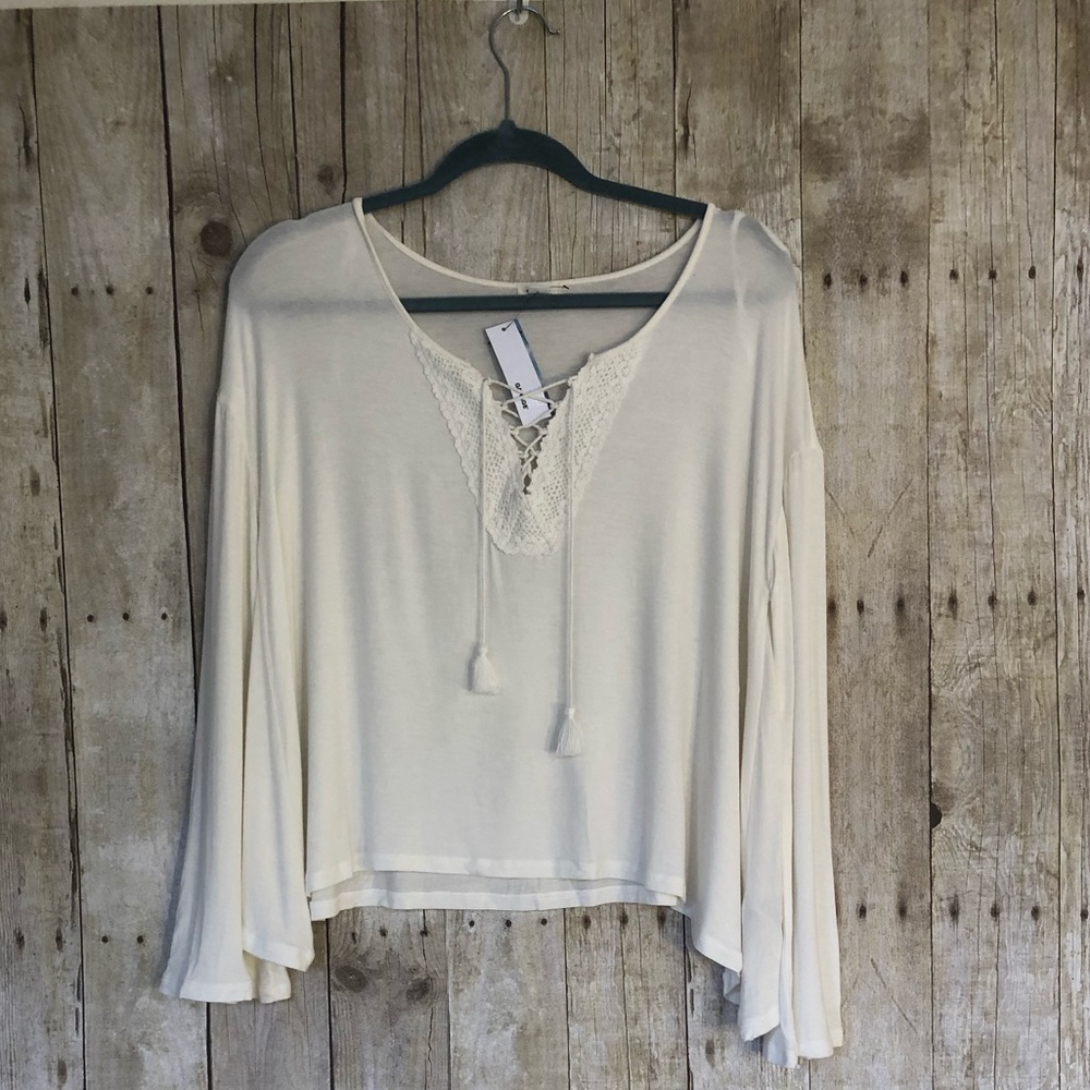 NWT Garage Lace Up Swing Top